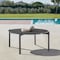 Armen Living Tiffany Outdoor Patio Round Coffee Table in Black Aluminum 840254332577 - alternate 5